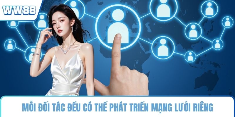 Mỗi đối tác đều có thể phát triển mạng lưới riêng