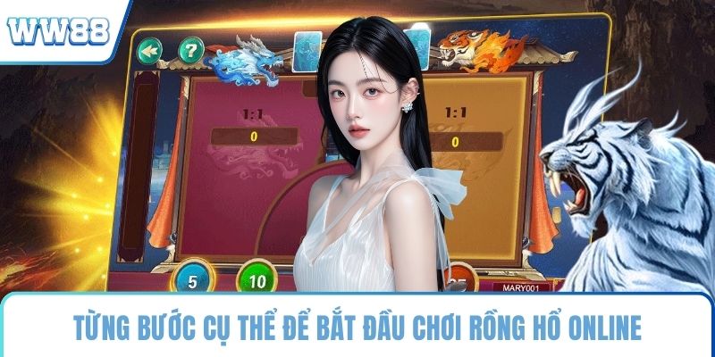 Từng bước cụ thể để bắt đầu chơi Rồng Hổ online